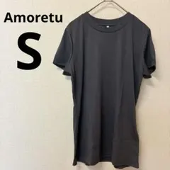 Tシャツ カットソー レディース クルーネックインナー S チャコール