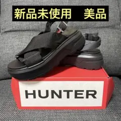 新品】ハンター ユニセックス デニム シティ ヒール ストラップ