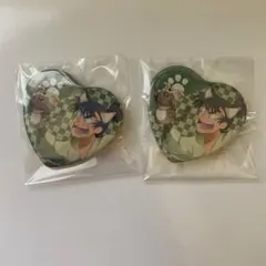 忍たま乱太郎　ナンジャタウン　ハート　缶バッジ　食満　留三郎　2点