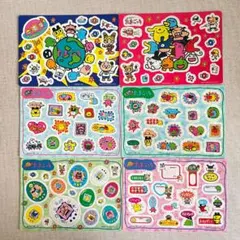 1996年【当時物】たまごっち　下敷きにもなる ジャンボシールダス　6枚セット