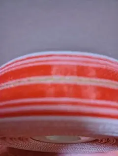レッド ストライプ リボン 手芸 ハンドメイド 素材
