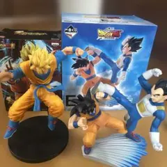 1番くじE賞　ドラゴンボールフィギュア 孫悟空 ベジータ　プライズ商品　悟飯