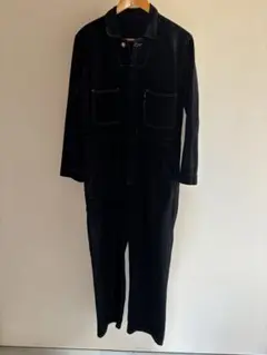 COMME des GARÇONS風 ブラックデニム　オーバーオール