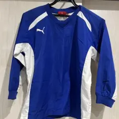 値下げ！Puma 青白 Vネック長袖ウェア　130センチ
