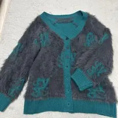 リバーシブルニットカーディガン