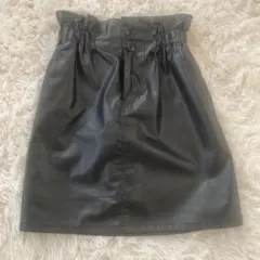 NICE CLAUP ブラックミニスカート