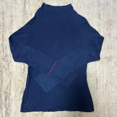 45rpmネイビー ハイネックニット 長袖サイズ3