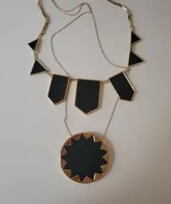 セレブ愛用品 ネックレスSET ブラック ゴールド