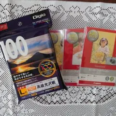 ナカバヤシ製　100年台紙に貼れる高級光沢紙　Ｌ判のサムネイル