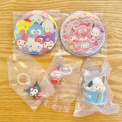 サンリオ　キラキラBIG缶バッジ　いちごめじるしアクセサリー