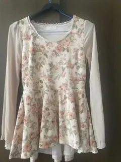 LIZ LISA チュニック 長袖 花柄 ペプラムのサムネイル
