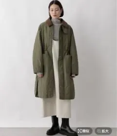 ローリーズファーム　エリツキキルティングコート