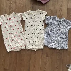 西松屋 ロンパース 50~60cm 3点セット