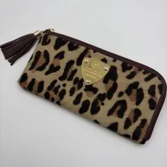 【美品・希少】ATAO アタオ　ヒョウ柄 長財布 リモ ハラコ　タッセル付きのサムネイル