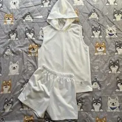 SHEIN ノースリーブパーカー ショートパンツ セット size 13-14Yのサムネイル