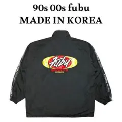 90s 00s FUBU ビッグロゴ刺繍ナイロンジャケット 韓国製 Y2Kのサムネイル