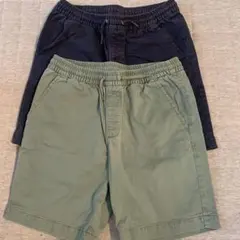 GAP ネイビー・グリーン 半ズボン 2枚セット