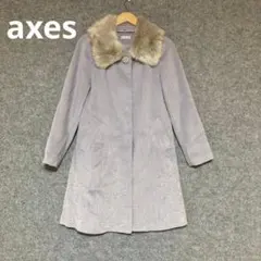 axes femme 薄紫ファー付きロングコートのサムネイル