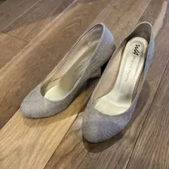 オリエンタルトラフィック  ベージュ　レース　パンプス　36