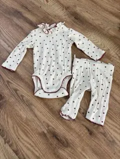 H&M ベビー ロンパース パンツ セット ハート柄