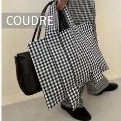 COUDRE クードル　トートバッグ　ギンガムチェック COUDRE♡】トートバッグ ギンガムチェック 金子綾 - メルカリ