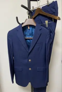 【美品】azabu tailor ネイビー スーツ パンツ 2本