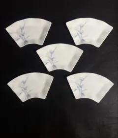 美濃焼　扇皿　5枚セット　光峰窯