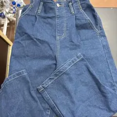 デニム　パンツ　gパン　キッズ　子供服　140 ブルー