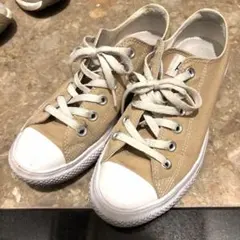CONVERSE ベージュ ローカット スニーカー　コンバース　24センチ