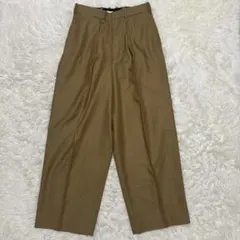 MARKAWARE マーカウェア　ウール　スラックス　ワイド　キャメル　サイズ2