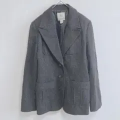 組曲　テーラードジャケット　グレー サイズ2 M ウール