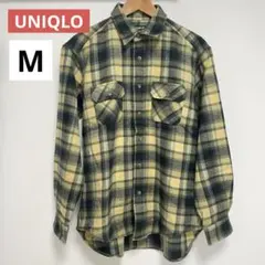 【新品未使用】メンズ　チェック長袖シャツ　Mサイズ