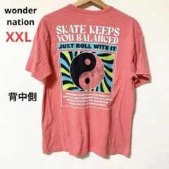 レア⭐️wonder nation【XXL】Tシャツ 半袖 ピンク デザイン