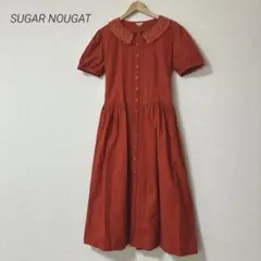 SUGAR NOUGAT 半袖ワンピース　ロングワンピース　レース襟のサムネイル