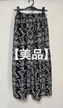 【美品】ハニーズCOLZAフローラル花柄プリント レイヤードスカート Sサイズのサムネイル