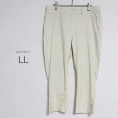 ストレッチパンツ【LL】ウエストゴム 薄手 大きめサイズ カジュアル ゆったり
