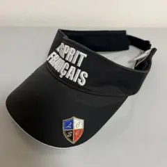 le coq sportif ルコック ゴルフ サンバイザー ブラック 刺繍