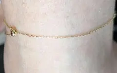 アガット10金2連チェーン アンクレット