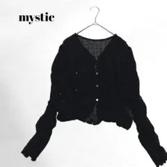 【mystic】長袖カーディガン/アウター/スパンコール/透け感/羽織/綺麗めのサムネイル