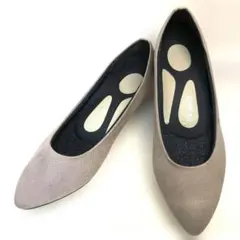 【未使用級】 リゲッタ アーモンドトゥ スウェード 24.5cm ローヒール