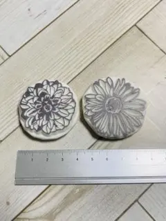 ★ハンドメイド 消しゴムはんこ お花 2点セット