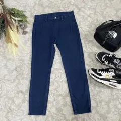 ユニクロ　ウルトラストレッチデニムクロップドレギンスパンツ　m