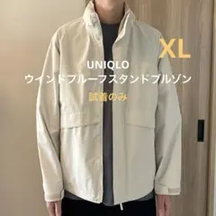 UNIQLO ウインドプルーフスタンドブルゾン XL オフホワイト