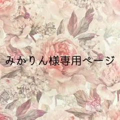 みかりん様専用ページ