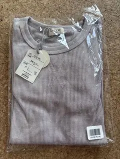 新品未使用　ワッフル生地 半袖Tシャツ 140cm ラベンダー　zooland