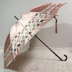 【タグ付き極美品✨花 軽量】ミッシェルクラン 逆さ傘 長傘 雨傘 ハートチャームのサムネイル