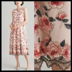 【ゆ(断捨離中)様♡】◆ グレースコンチネンタル　ローズ刺繍ドレス ダイアグラム