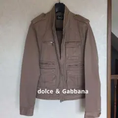 D&G ブラウン ミリタリージャケット