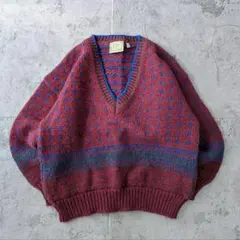 80s 90s vintage デザインニット セーター ヨーロッパ古着 レトロ