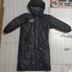 中古美品◎130 アンブロ ベンチコート 黒 UMBRO